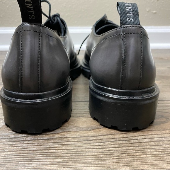 All Saints shoesTor Plain Toe Derby In Black Brush Off - Picture 10 of 11